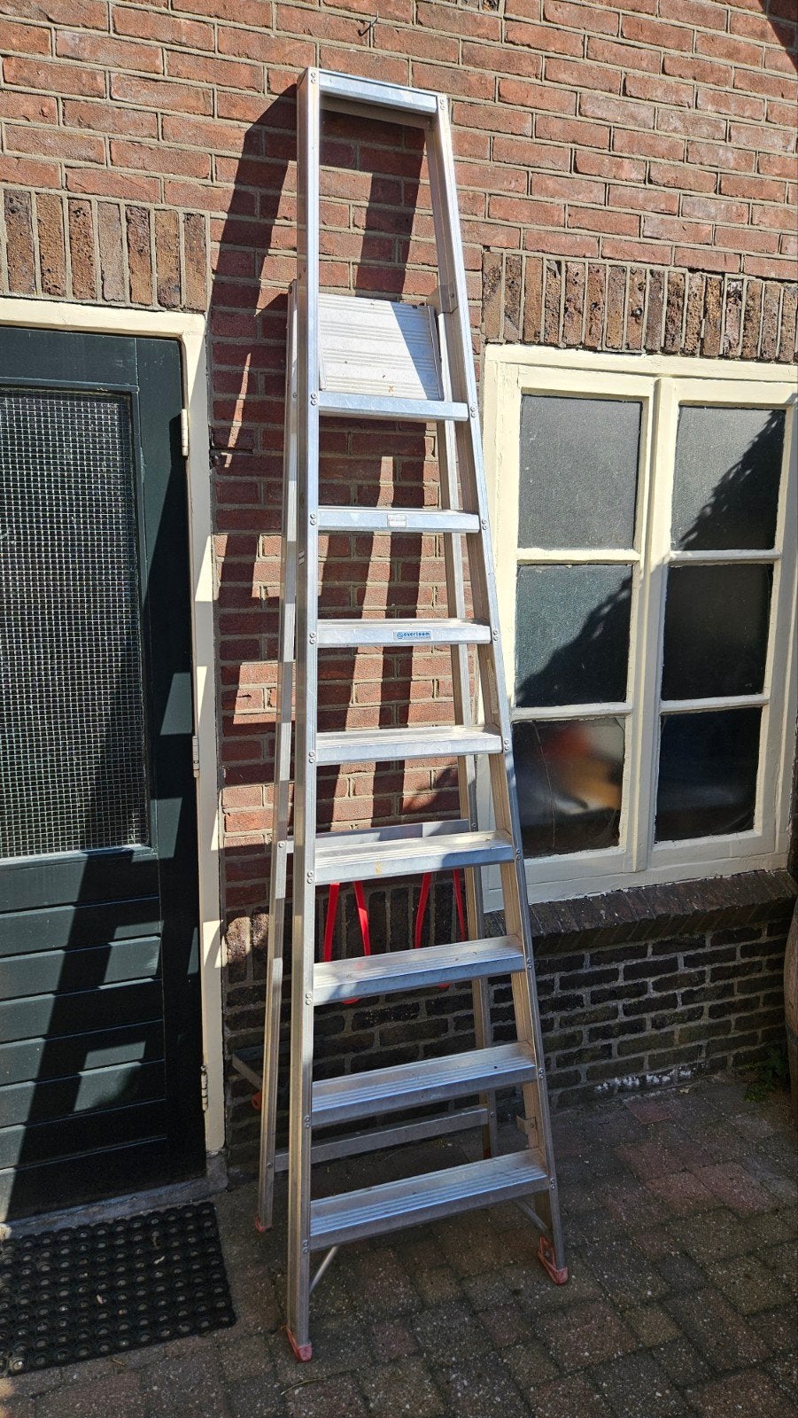 Stevige Overtoom trap/ladder - 270 cm, Doe-het-zelf en Verbouw, Ladders en Trappen, Ophalen, Zo goed als nieuw, Trap, 2 tot 4 meter