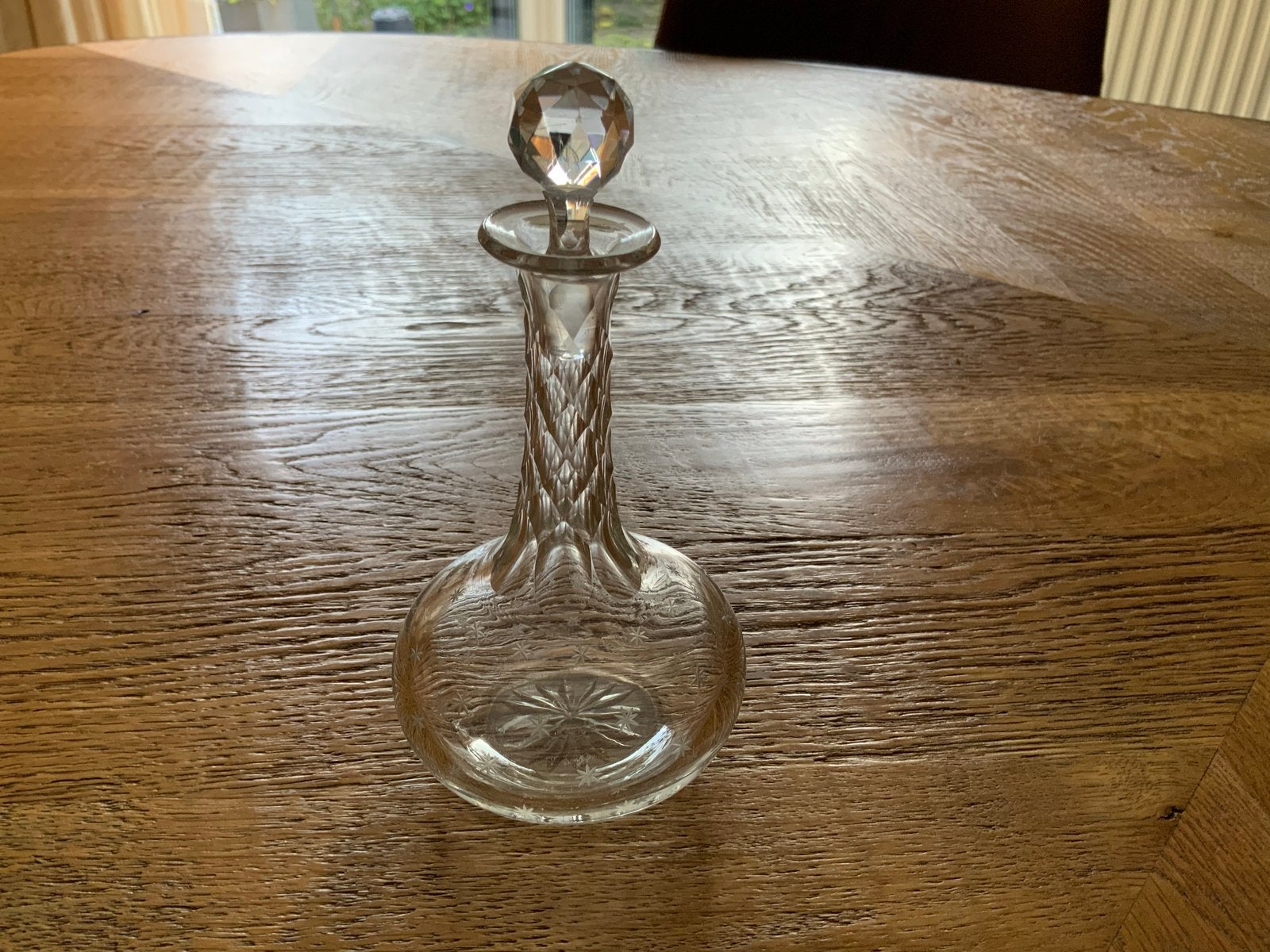 Kristallen karaf met sterretjes, 16,3 cm hoog, Ophalen of Verzenden