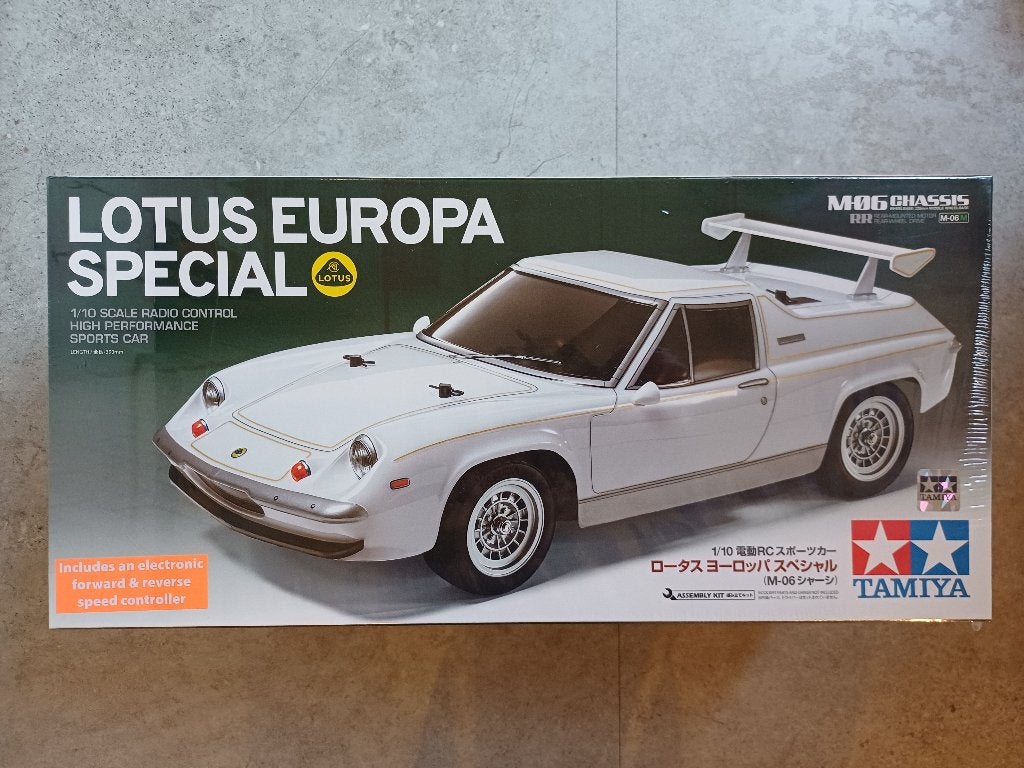 Tamiya 58698 RC Tamiya Lotus Europa Special M-06 Nieuw, Hobby en Vrije tijd, Modelbouw | Radiografisch | Auto's, Elektro, Nieuw