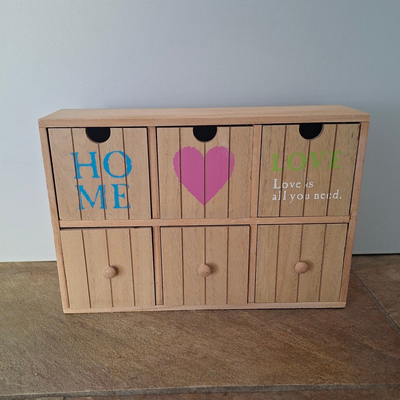 Houten bureau organizer met 6 vakken, Ophalen of Verzenden, Zo goed als nieuw