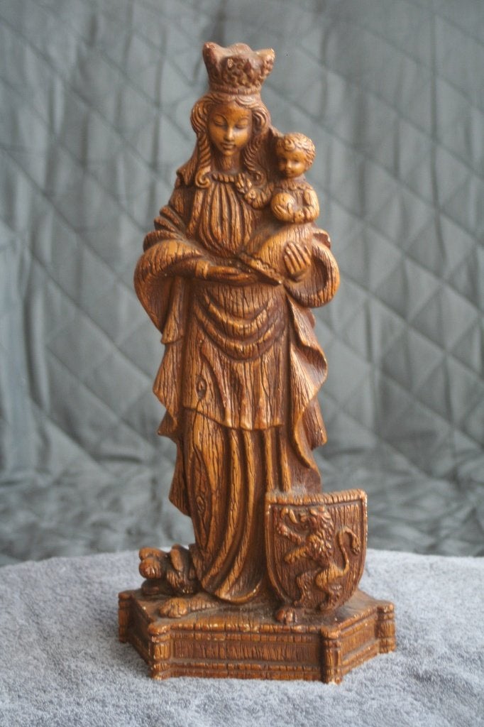 Antieke zeer mooie oud religieus Beeld Maria, Ophalen of Verzenden