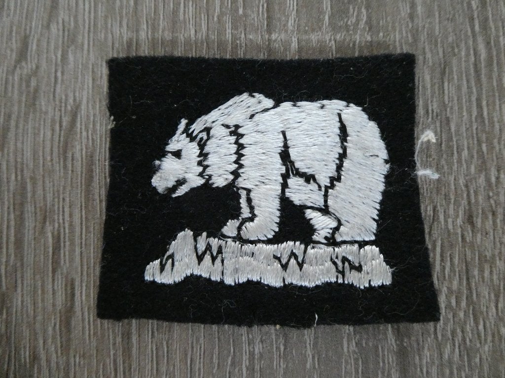 49th West Riding Division Formation Badge, Polar bears, Ophalen of Verzenden, Landmacht, Engeland, Embleem of Badge