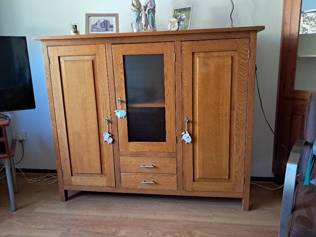 Kast kersenhout, Ophalen, Gebruikt, 100 tot 150 cm, Kersenhout