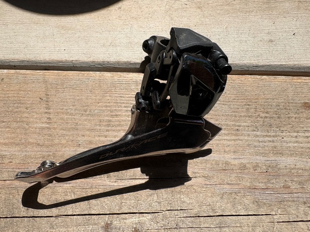 Shimano Dura Ace voorderailleur, Fietsen en Brommers, Fietsonderdelen, Ophalen, Gebruikt, Derailleur of Ketting, Racefiets