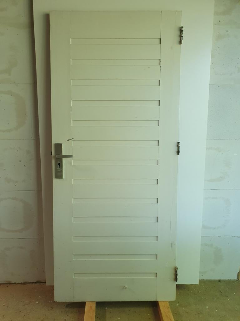 Hardhouten achterdeur buitendeur, Ophalen, Buitendeur, 200 tot 215 cm
