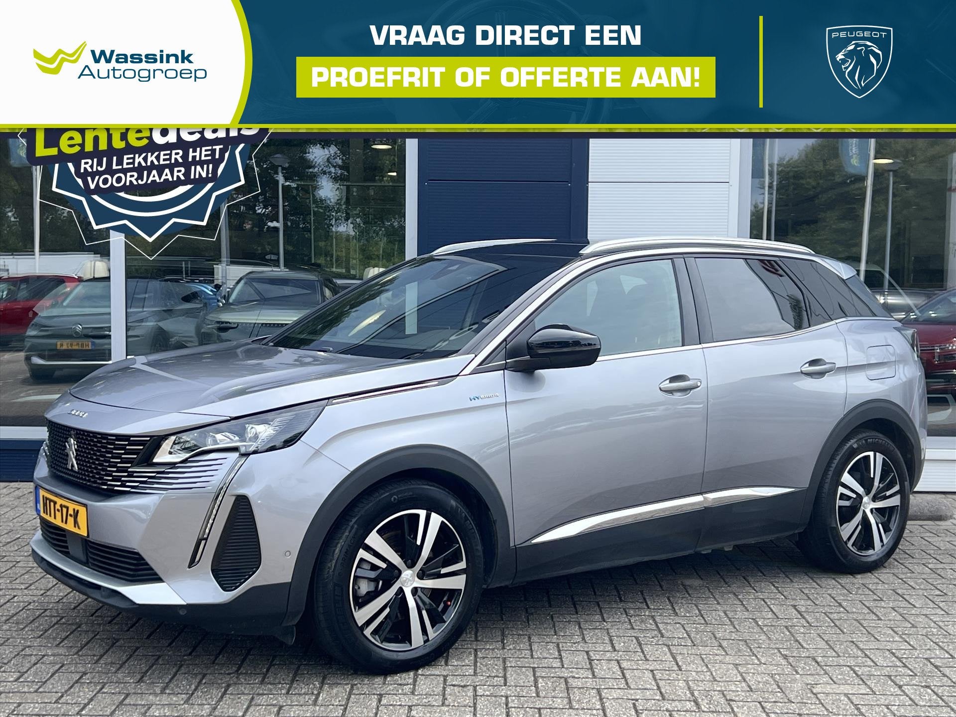 Peugeot 3008 1.6 Plug-in HYbrid4 300pk Automaat GT | Navigat, Auto's, Automaat, 4 cilinders, Bedrijf, Vierwielaandrijving