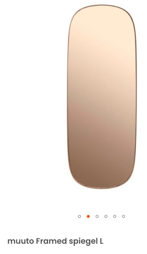 Gezocht: Muuto reframed spiegel, Minder dan 50 cm, Ophalen of Verzenden, Zo goed als nieuw, Minder dan 100 cm