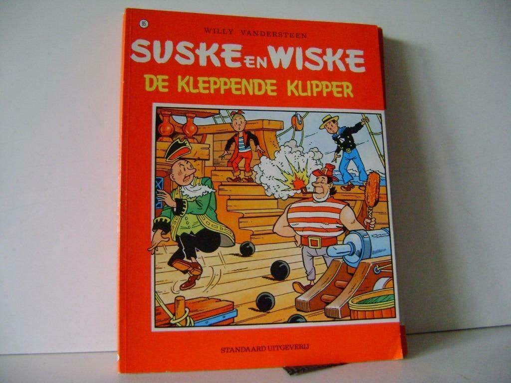 Stripboek Suske en Wiske nr 95"De Kleppende Klipper"uit 1985, Willy Vandersteen, Eén stripboek, Ophalen of Verzenden, Zo goed als nieuw