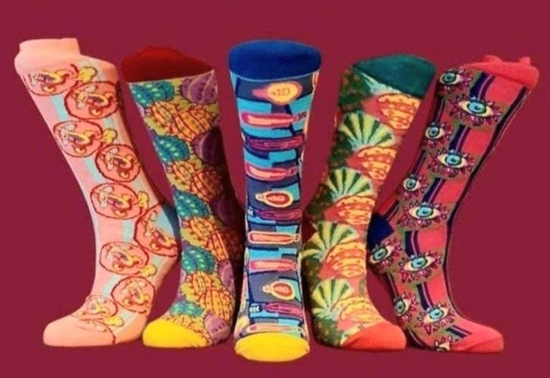 VROLIJKE GEKLEURDE SOKKEN  - 5 PAAR !, Ophalen of Verzenden, Nieuw