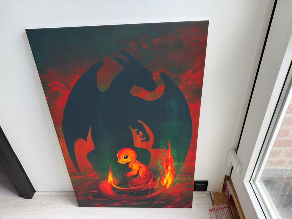Schilderij Pokemon, Ophalen, Schilderij, Zo goed als nieuw, 60 cm