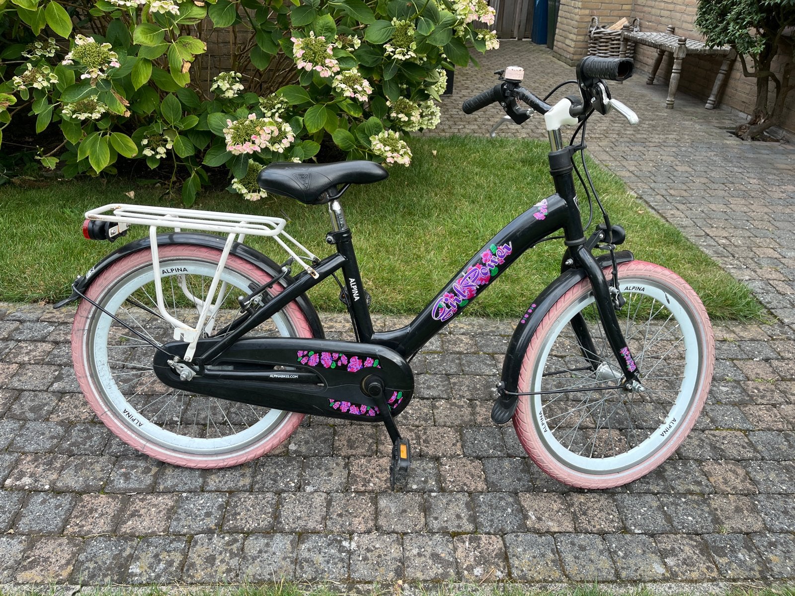 Alpina Girlpower kinderfiets 20 inch, Fietsen en Brommers, Fietsen | Meisjes, Ophalen, Terugtraprem, Gebruikt, Handrem