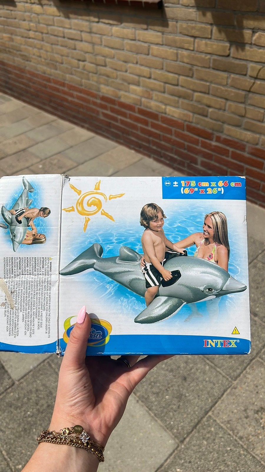 Opblaas dolfijn, Ophalen, Zo goed als nieuw