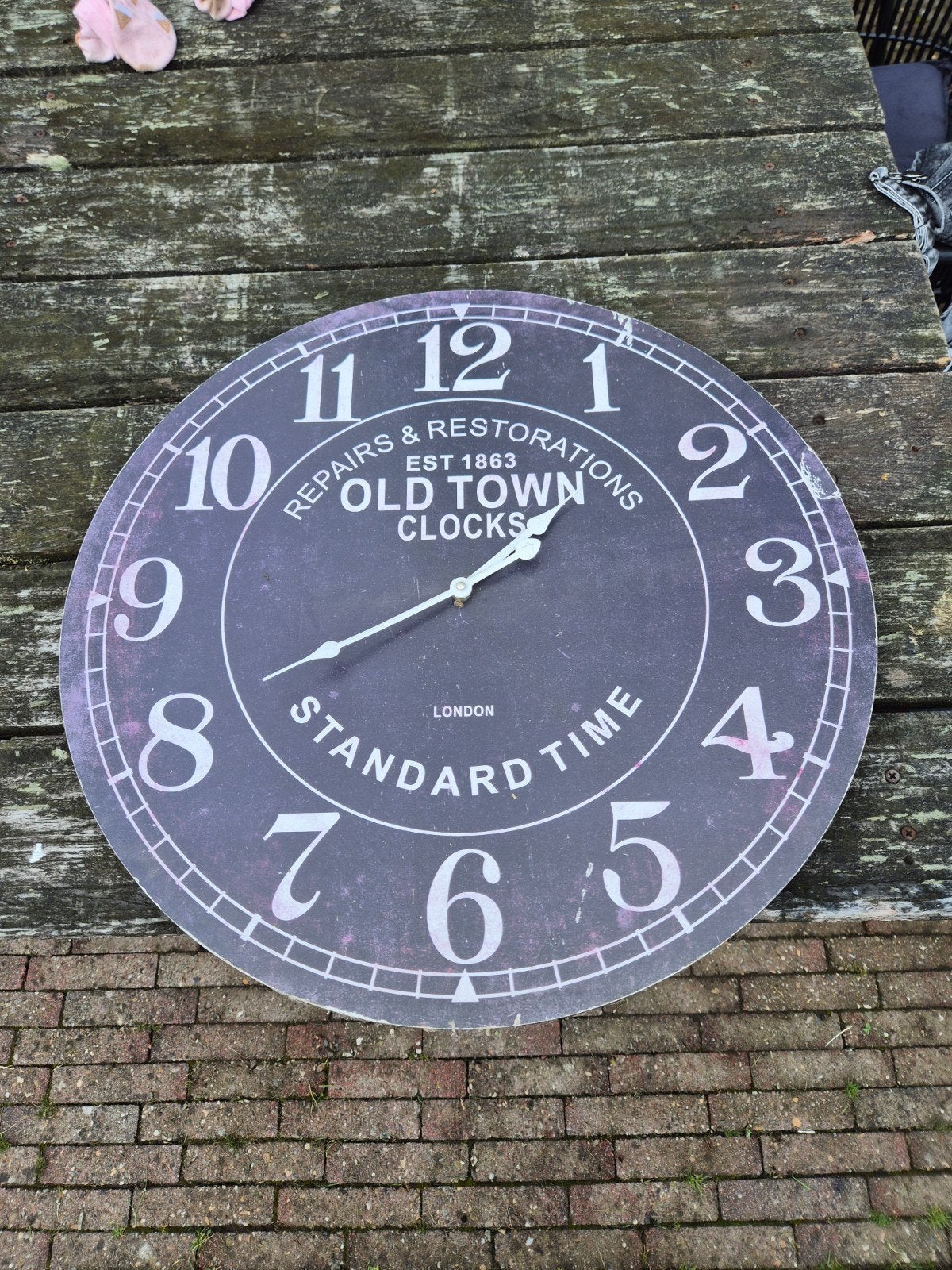 Grote wandklok 'Old Town Clocks' - Vintage stijl, Ophalen, Stil uurwerk, Vintage, Analoog