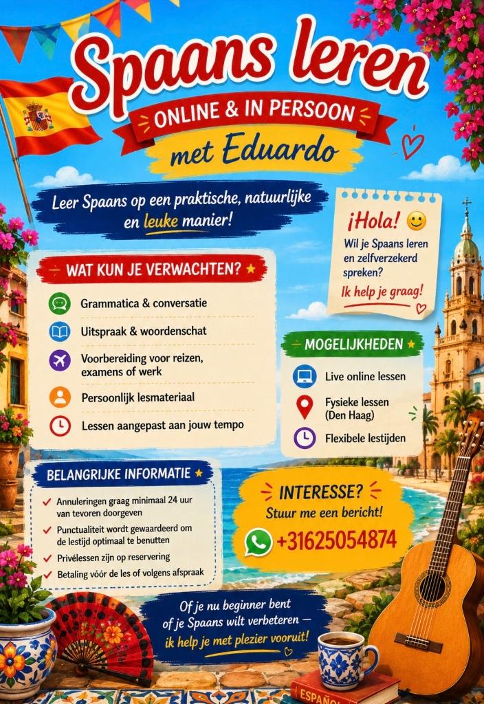 SPAANSE LES, Taalles