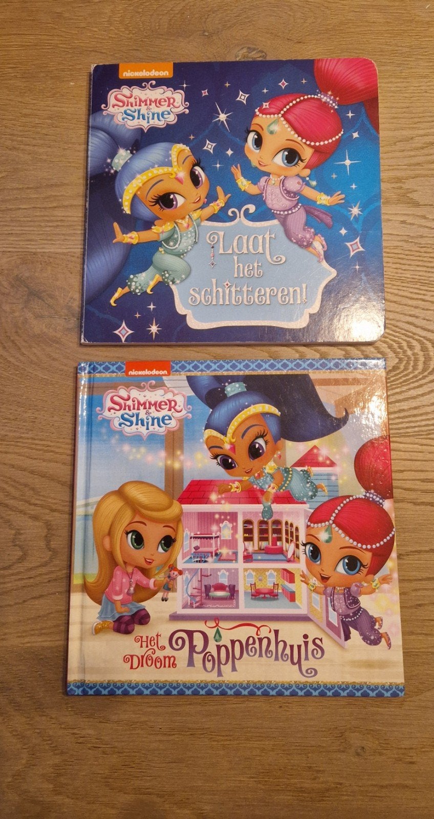 2x Boek Shimmer and Shine Nickelodeon, Ophalen of Verzenden, Gelezen