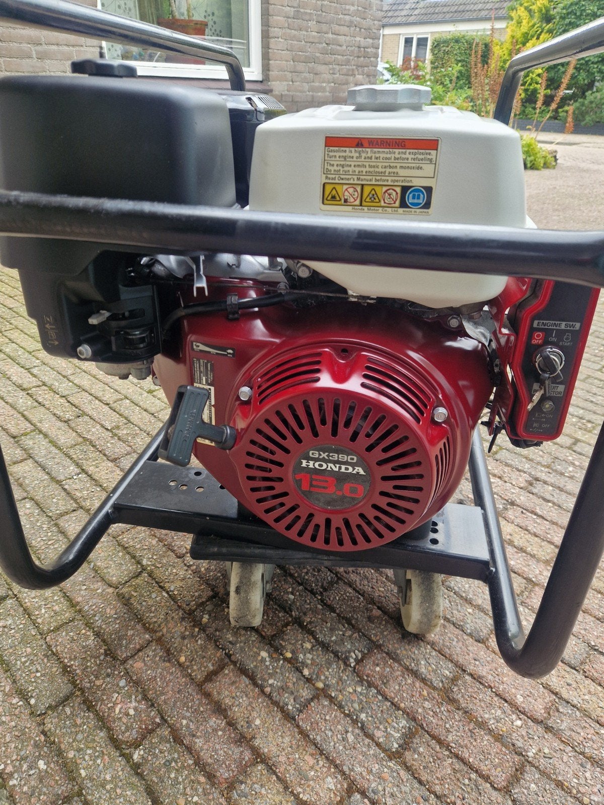 Europower Generator met Honda GX390 Motor (13.0), Ophalen, Gebruikt, Elektrisch startend, Benzine