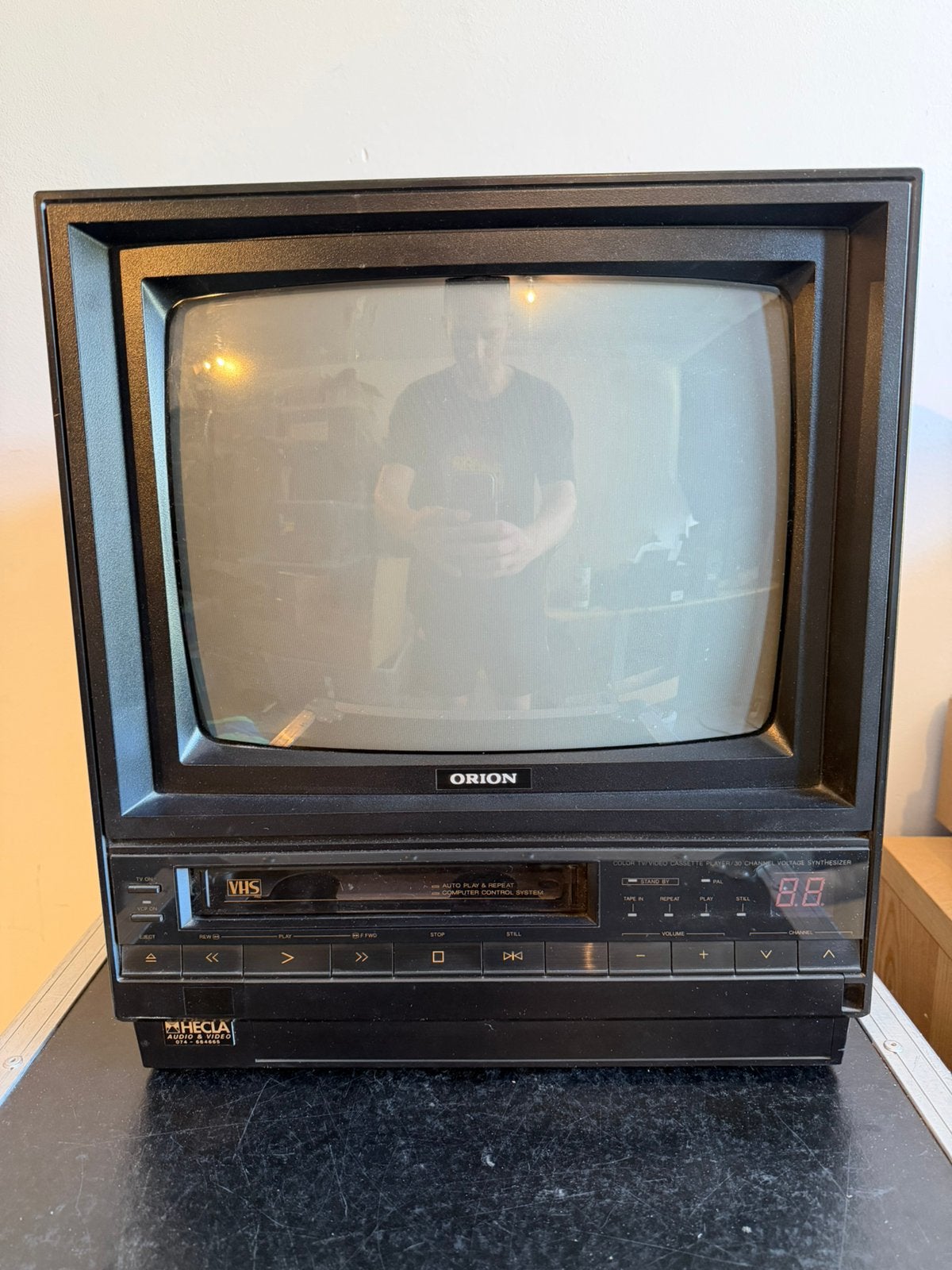 Orion TVP-900S beeldbuis tv met VHS speler - vintage, Ophalen, Gebruikt, Minder dan 40 cm