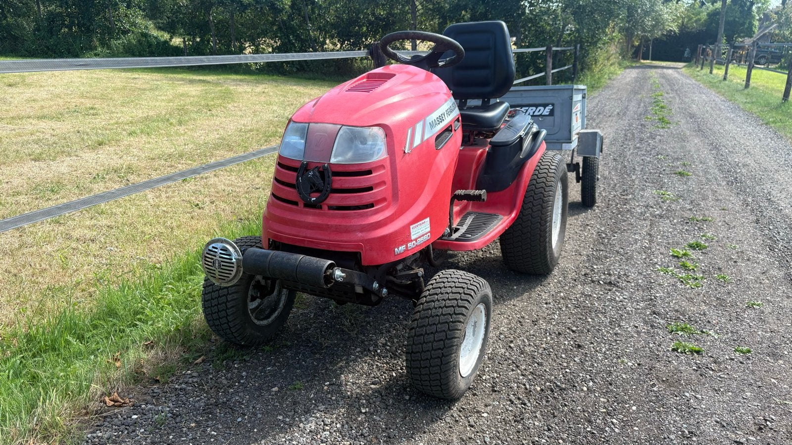 Minitrekker MF 50-25SD, Ophalen, Gebruikt