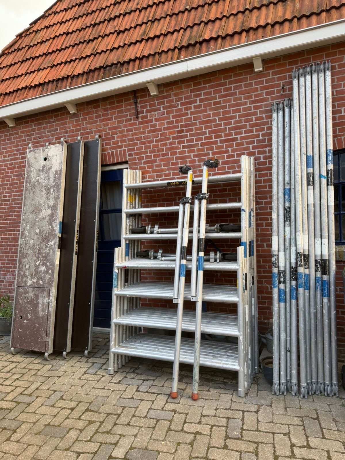 TOP WAY ALUMINIUM ROLSTEIGER, Ophalen, Zo goed als nieuw, Rolsteiger of Kamersteiger, 5 meter of hoger
