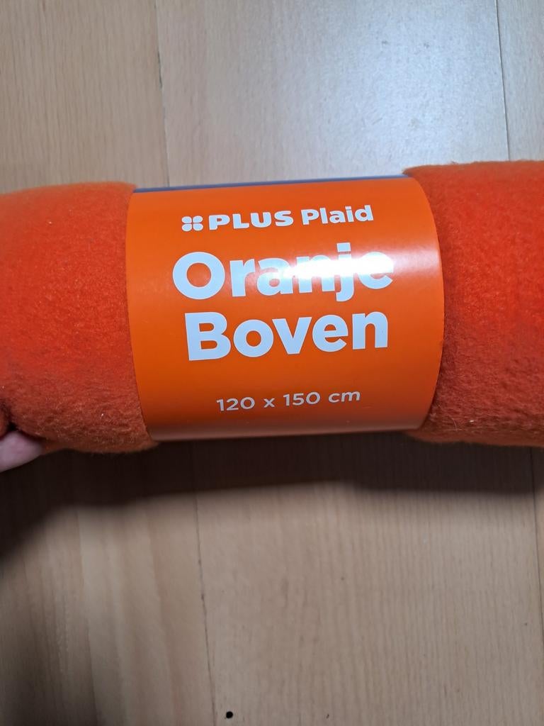 Nieuw fleecekleed oranje boven 120 x 150 cm, Ophalen of Verzenden