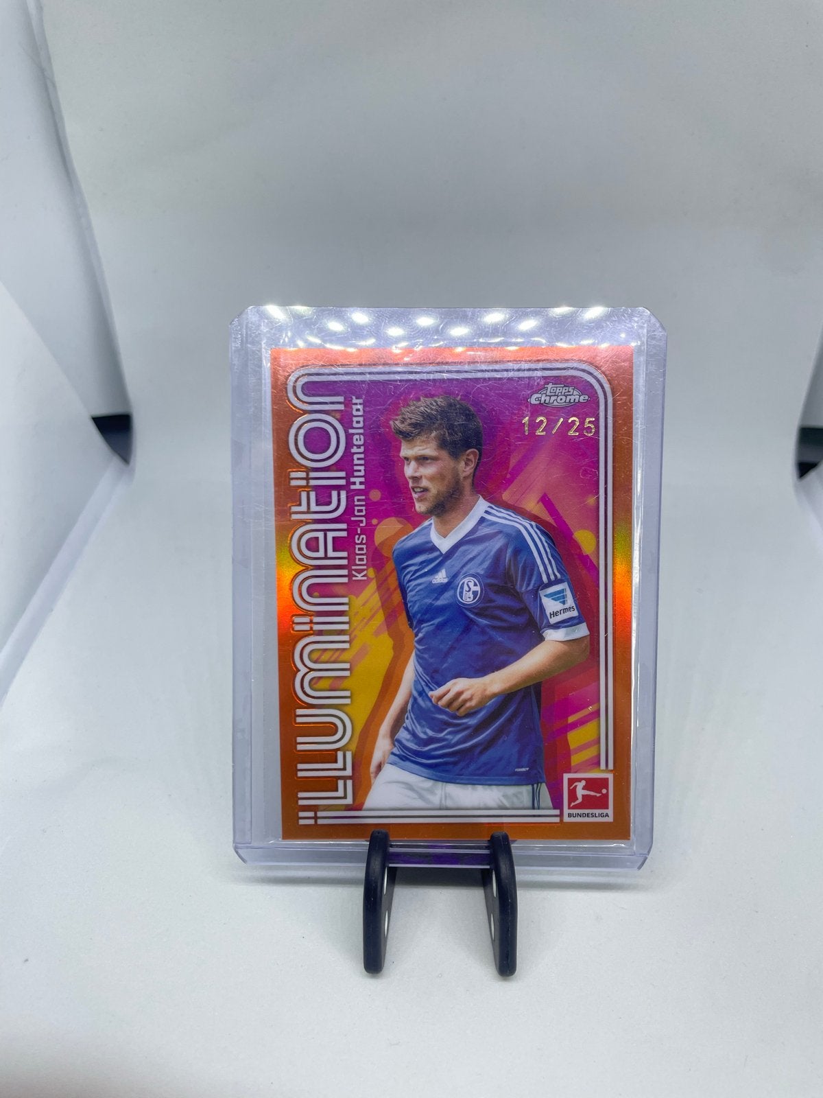 Klaas-Jan Huntelaar Topps Chrome Illumination 12/25, Ophalen of Verzenden, Zo goed als nieuw, Buitenlandse clubs, Spelerskaart