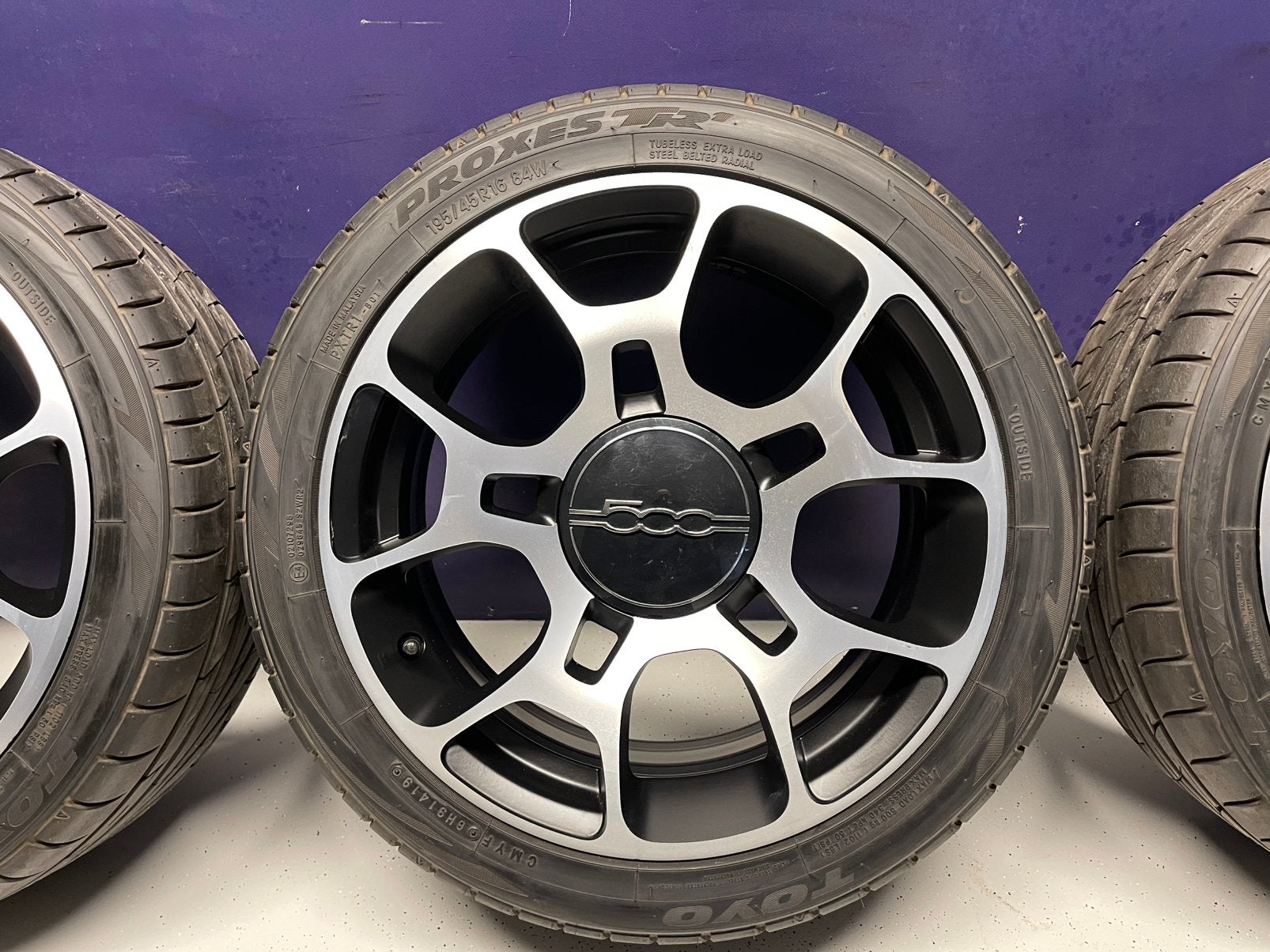 Fiat 500 16 inch originele velgen zomerbanden, Gebruikt, 16 inch, Banden en Velgen, Ophalen of Verzenden