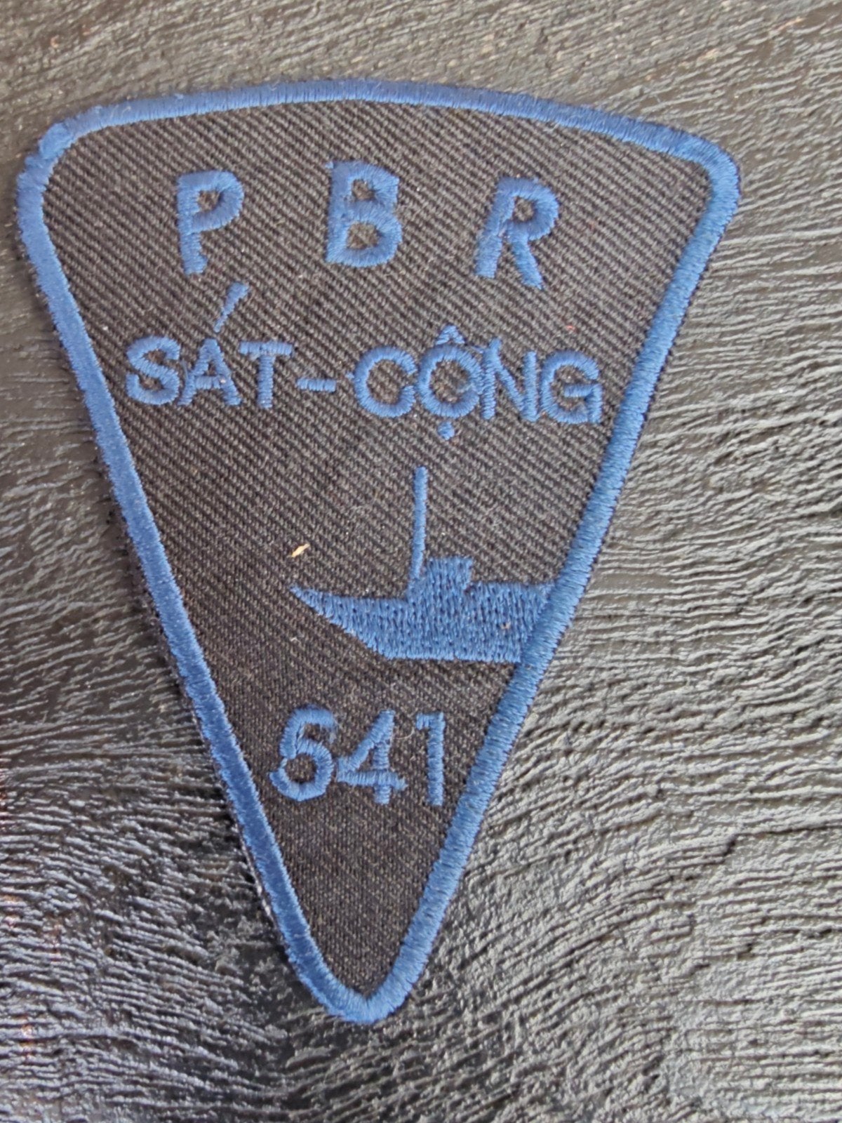 VIETNAM WAR PATCH, US NAVY PBR RIVER DIVISION 541 "SAT CONG", Ophalen of Verzenden, Marine, Amerika, Embleem of Badge