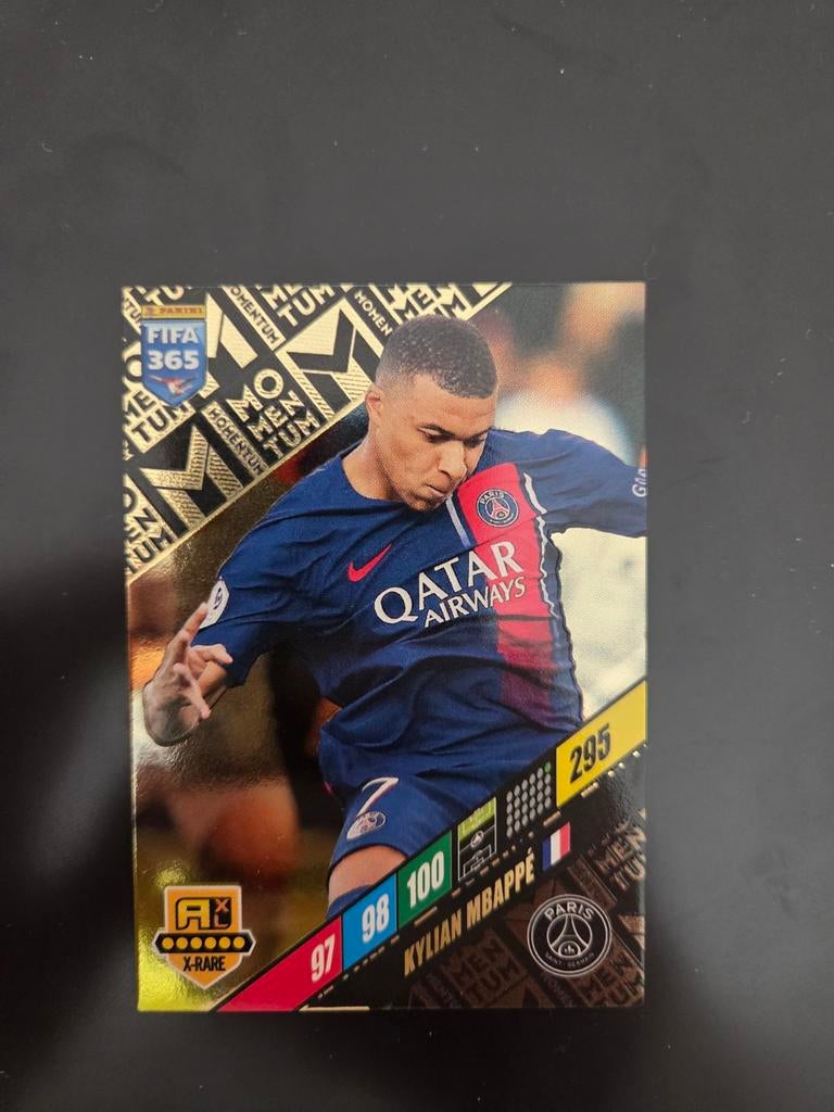 Kylian Mbappé X-Rare Panini FIFA 365 Adrenalyn XL 2024, Verzamelen, Sportartikelen en Voetbal, Ophalen of Verzenden, Zo goed als nieuw