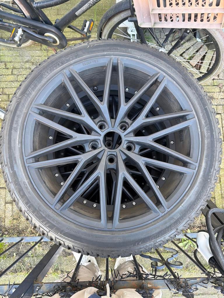 4x 18 inch velgen met banden en TPMS sensoren ET40, Auto diversen, Overige Auto diversen, Ophalen