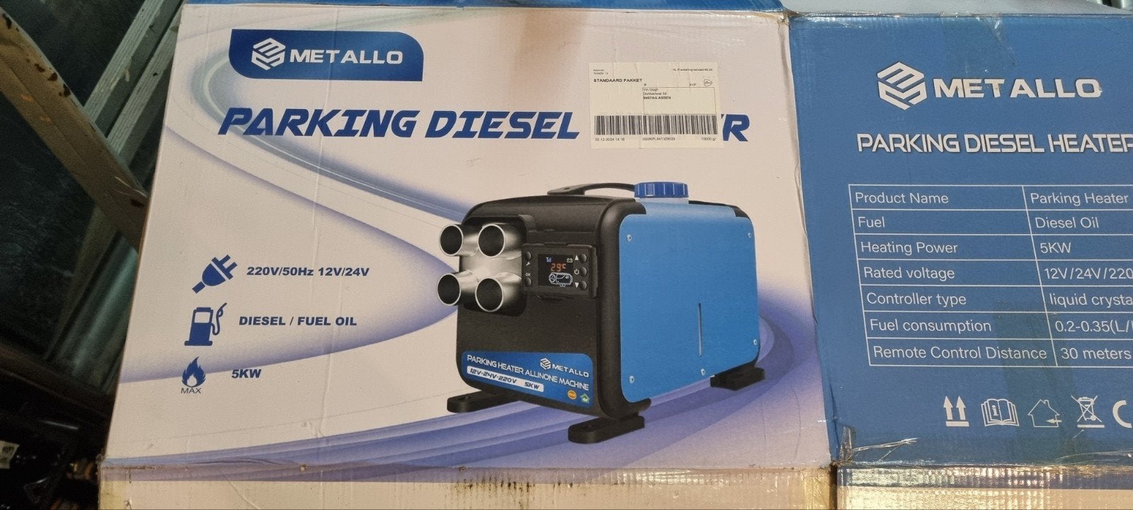 Kachel  camper caravan Metallo Dieselkachel/Dieselheater, Ophalen of Verzenden, Nieuw
