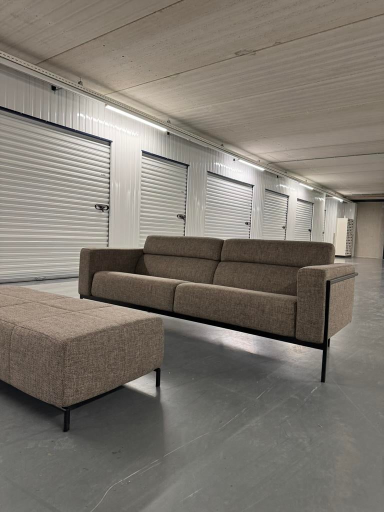 Harvink Forum Bank + Forum Hocker | Nieuwstaat #B13, Huis en Inrichting, Harvink, Driepersoons, 75 tot 100 cm, Ophalen of Verzenden