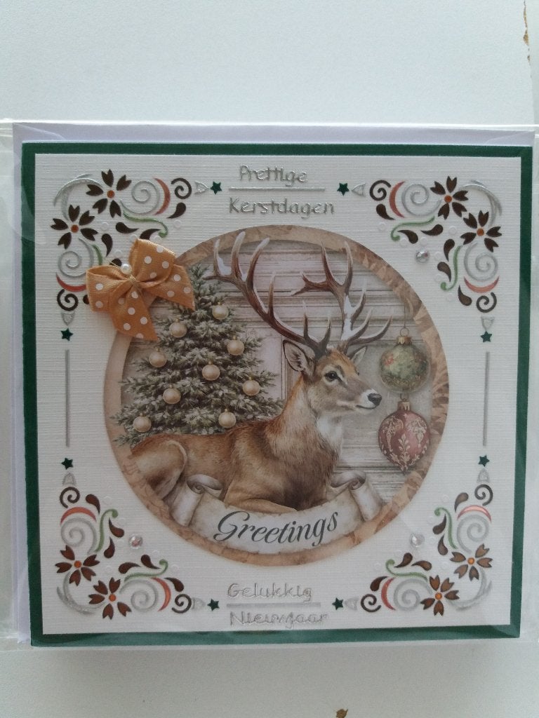 Kerstkaartje met hert no. 265, Ophalen of Verzenden, Nieuw, Kerst