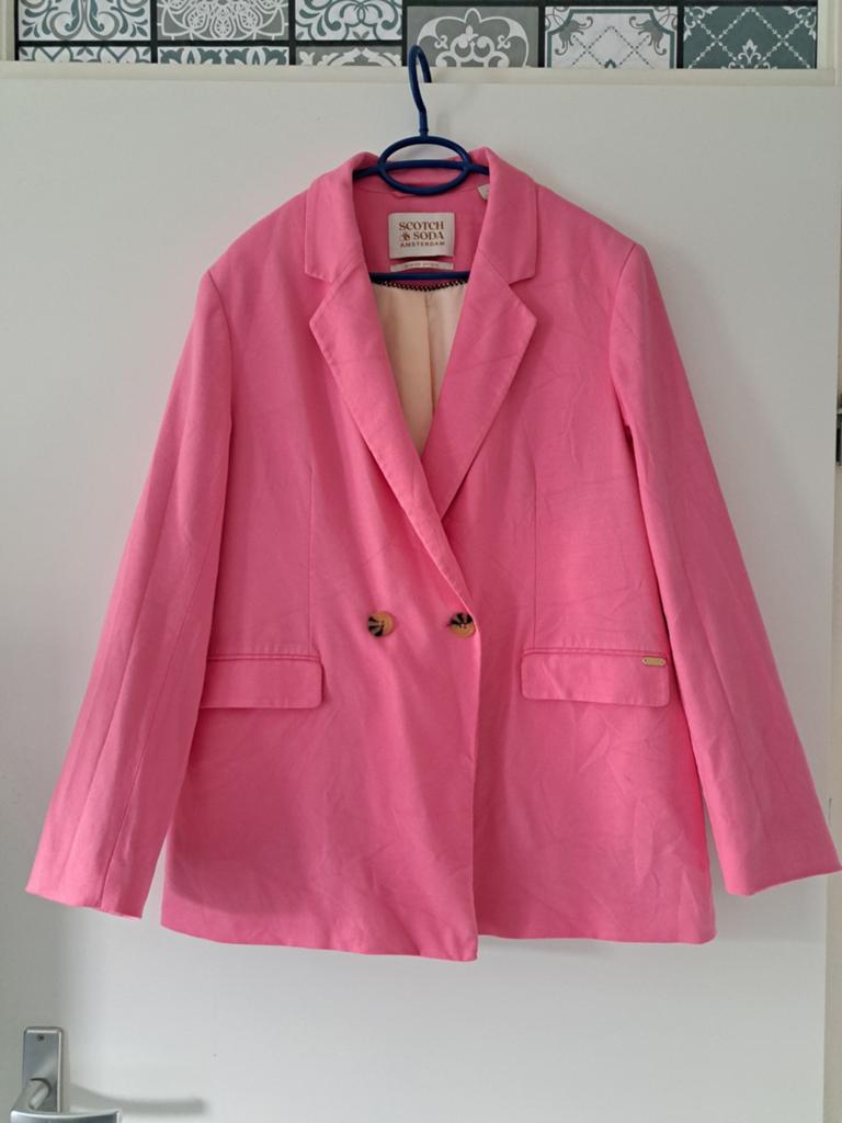 Scotch&soda roze blazer 42 xl, Verzenden, Maat 42/44 (L), Scotch & Soda, Zo goed als nieuw