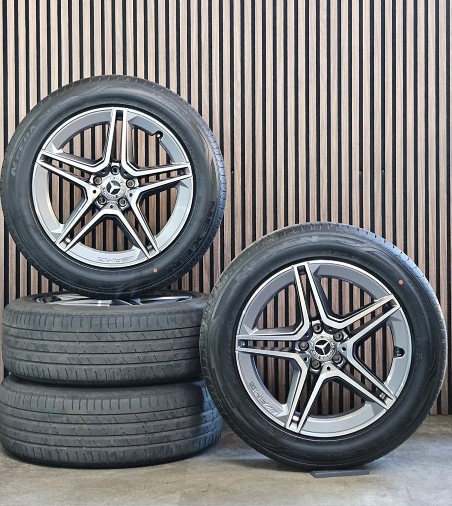 ZGAN 19" Orig. Mercedes GLC ///AMG Velgen+GOEDE Banden 5x112, Banden en Velgen, Mercedes, Personenwagen, Zomerbanden