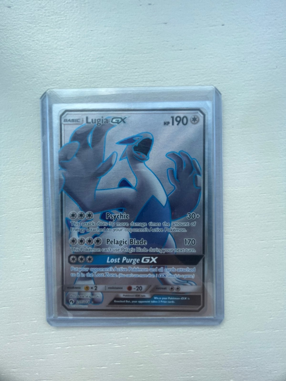 Lugia gx full art, Ophalen of Verzenden, Zo goed als nieuw