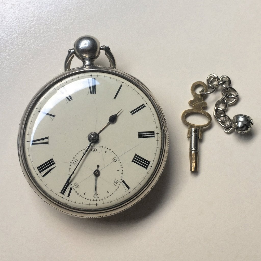 Engels Fusee Zakhorloge 1828 - John Foster Liverpool, Overige merken, Zakhorloge, Ophalen of Verzenden, Voor 1900