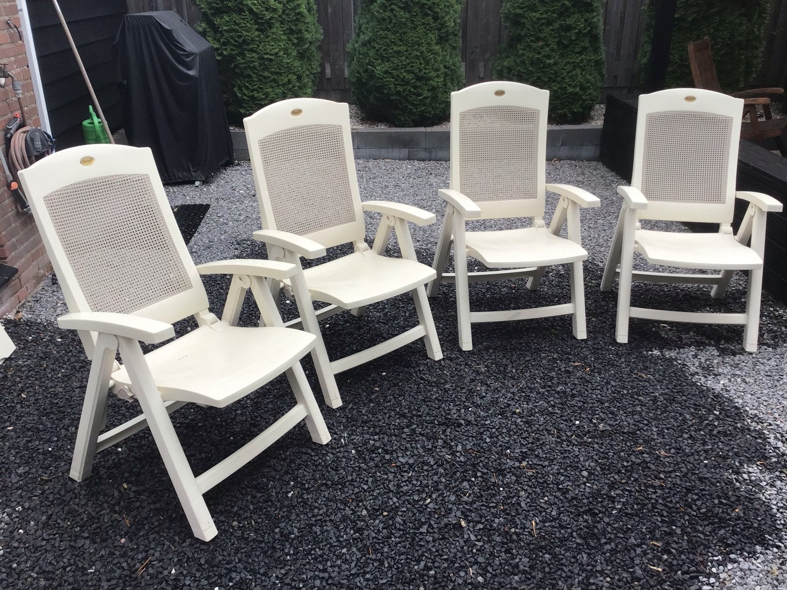Hartman Prestige tuinstoelen met verstelbare rugleuning, Tuin en Terras, Ophalen, Gebruikt, Kunststof, Verstelbaar