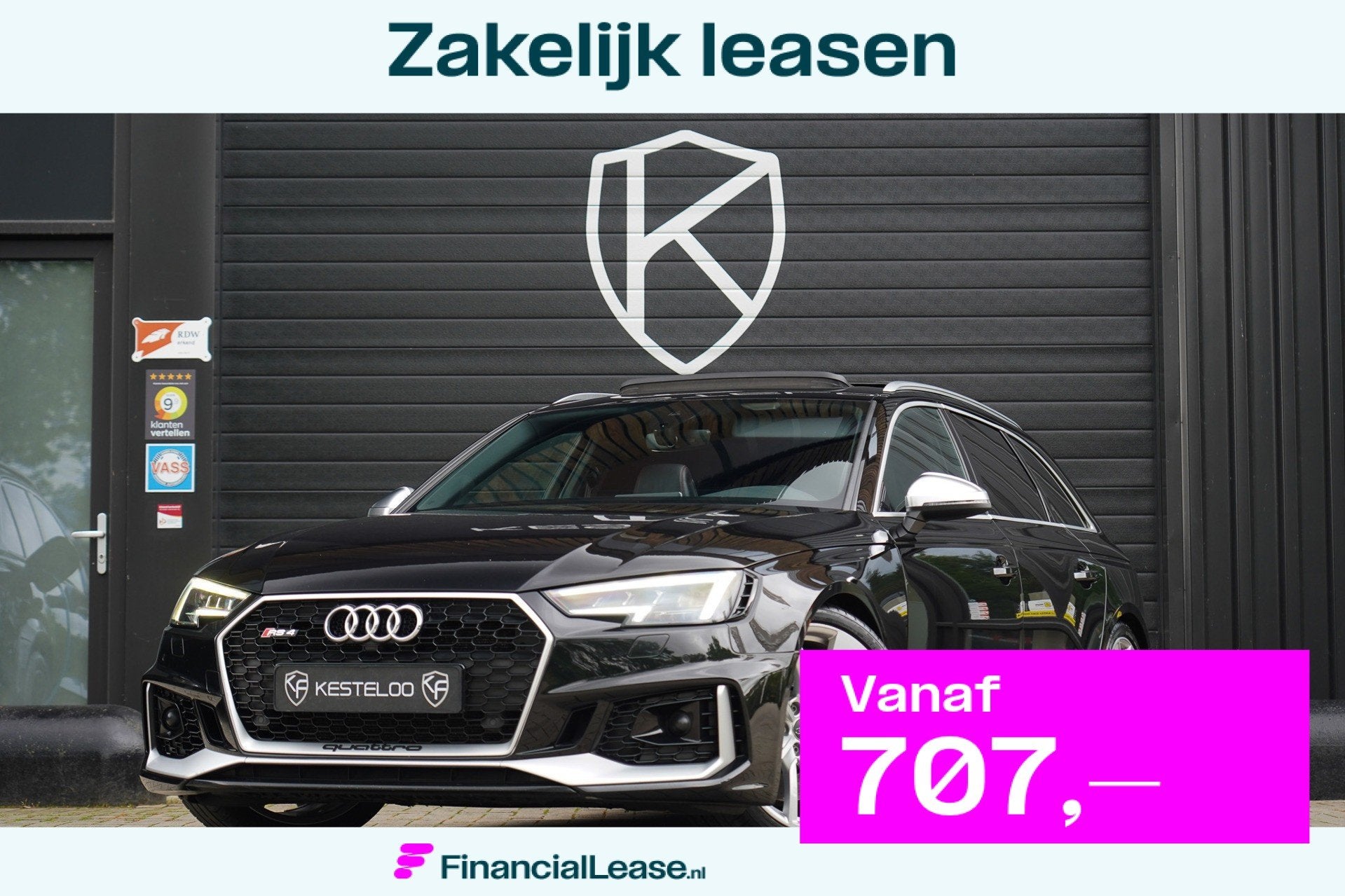 Audi RS4 Avant 2.9 TFSI RS 4 quattro MATRIX/PANO/RS-SPORTUIT, Automaat, Gebruikt, Vierwielaandrijving, 450 pk