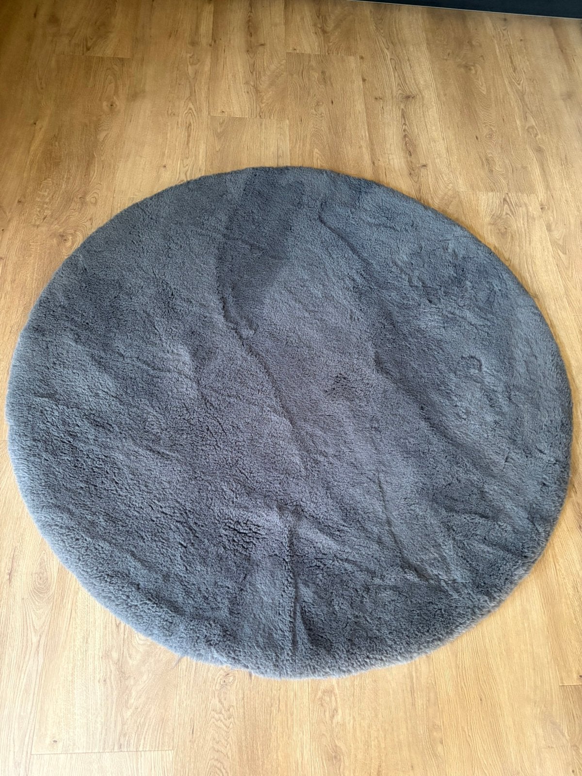Fluffy vloerkleed | Rond | Antraciet, Ophalen, 100 tot 150 cm, Rond, 200 cm of meer