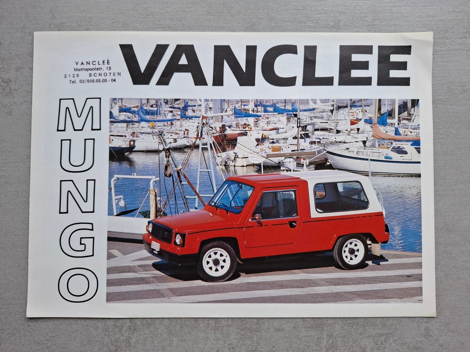 Van Clee Mungo folder, Ophalen of Verzenden