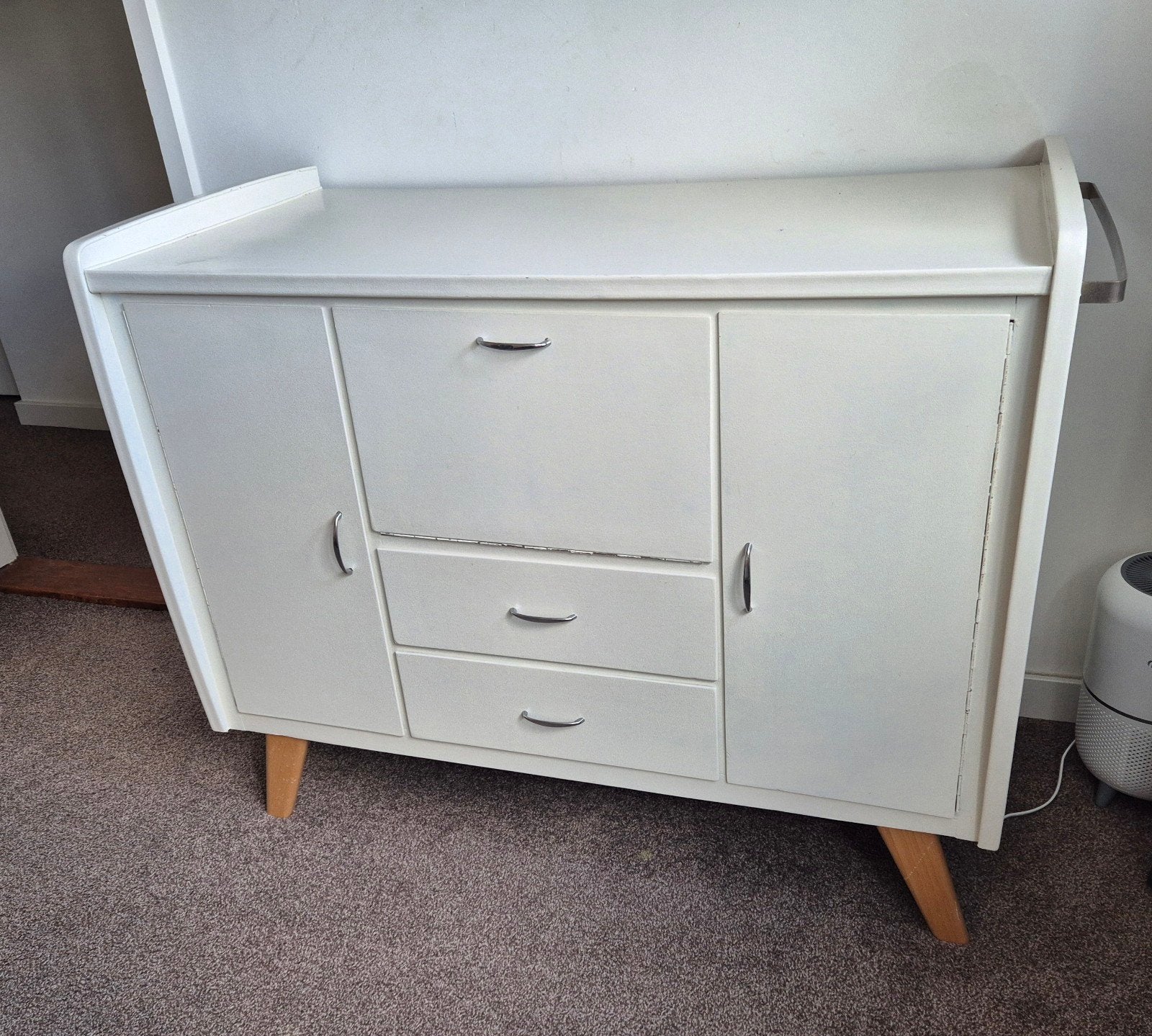 Vintage Commode Wit (114x89x56,5 cm), Ophalen of Verzenden