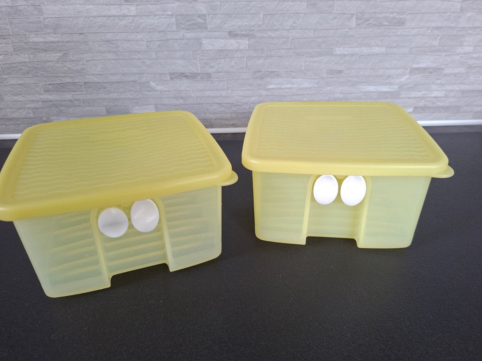 Tupperware fridge smart vershoud bakjes met de sluit klepjes, Ophalen of Verzenden, Zo goed als nieuw, Geel, Overige typen