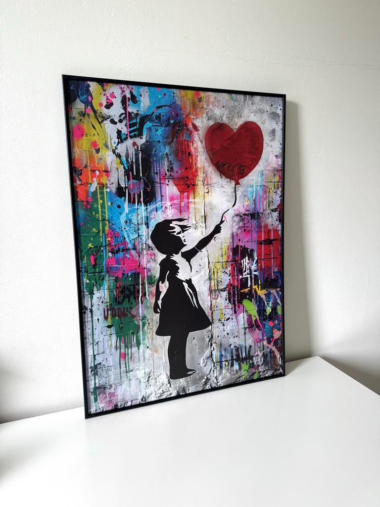 Poster met lijst - Girl with Balloon, Ophalen