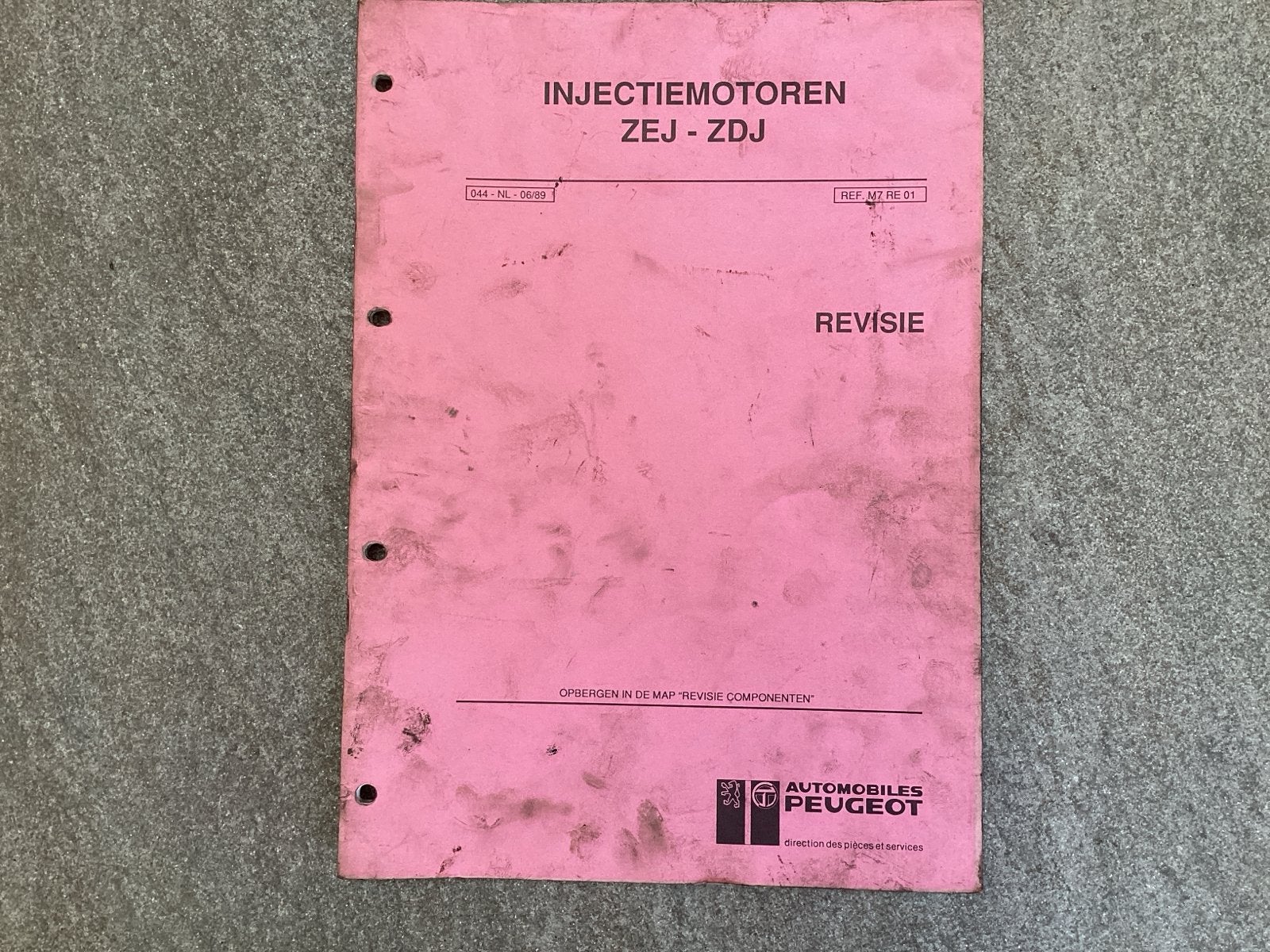 Peugeot Injectiemotoren ZEJ - ZDJ Revisie Handleiding, Ophalen of Verzenden, Gelezen, Peugeot