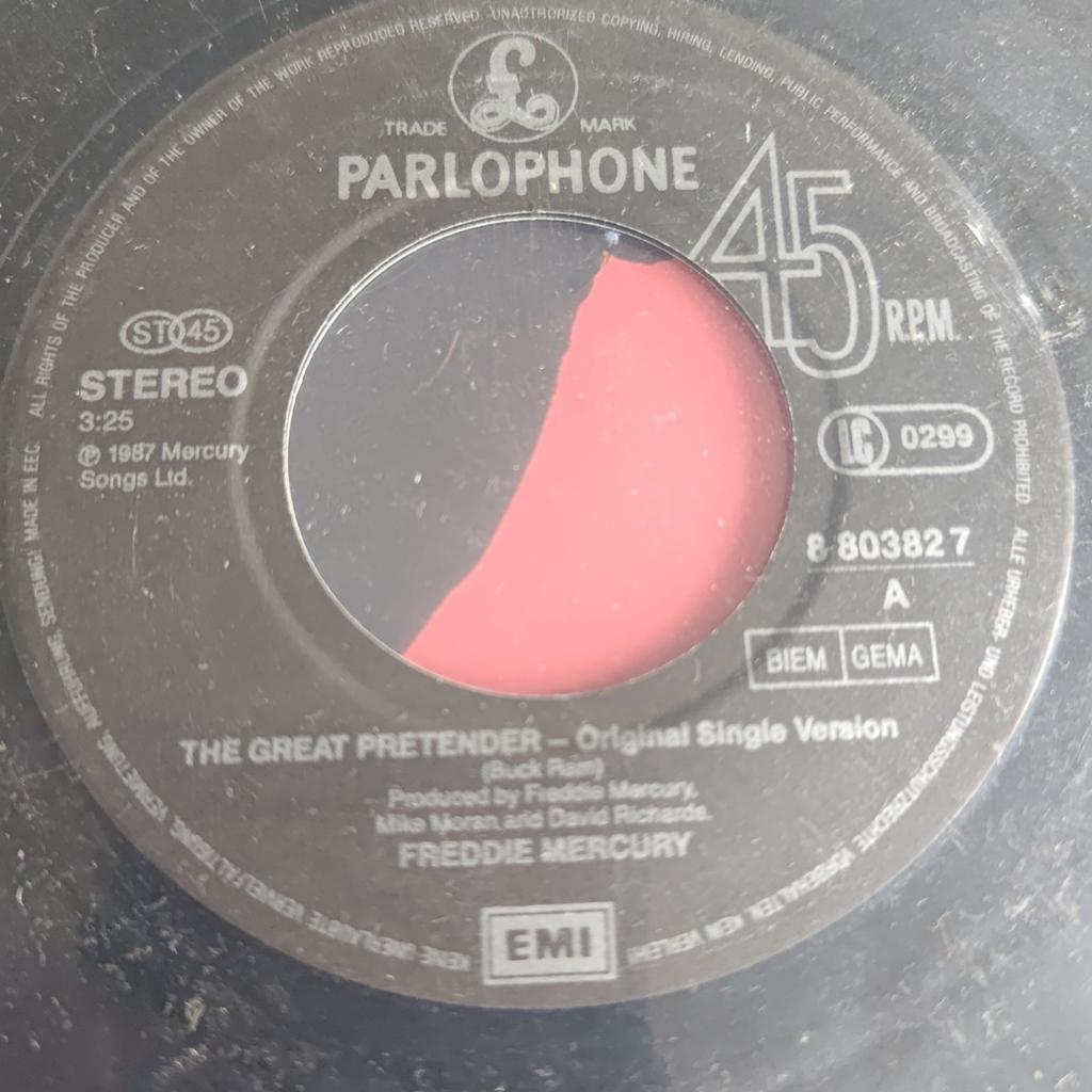Freddie Mercury - The Great Pretender (Single), Gebruikt, 7 inch, Ophalen of Verzenden, Pop