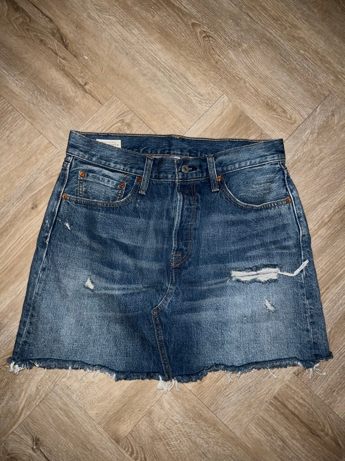 Levi's spijkerrokje maat 31 (M), Maat 38/40 (M), Blauw, Ophalen of Verzenden, Gedragen