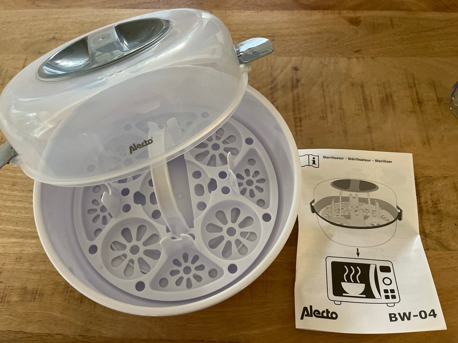 Alecto BW-04 Magnetron Sterilisator voor Babyflessen, Ophalen of Verzenden, Gebruikt