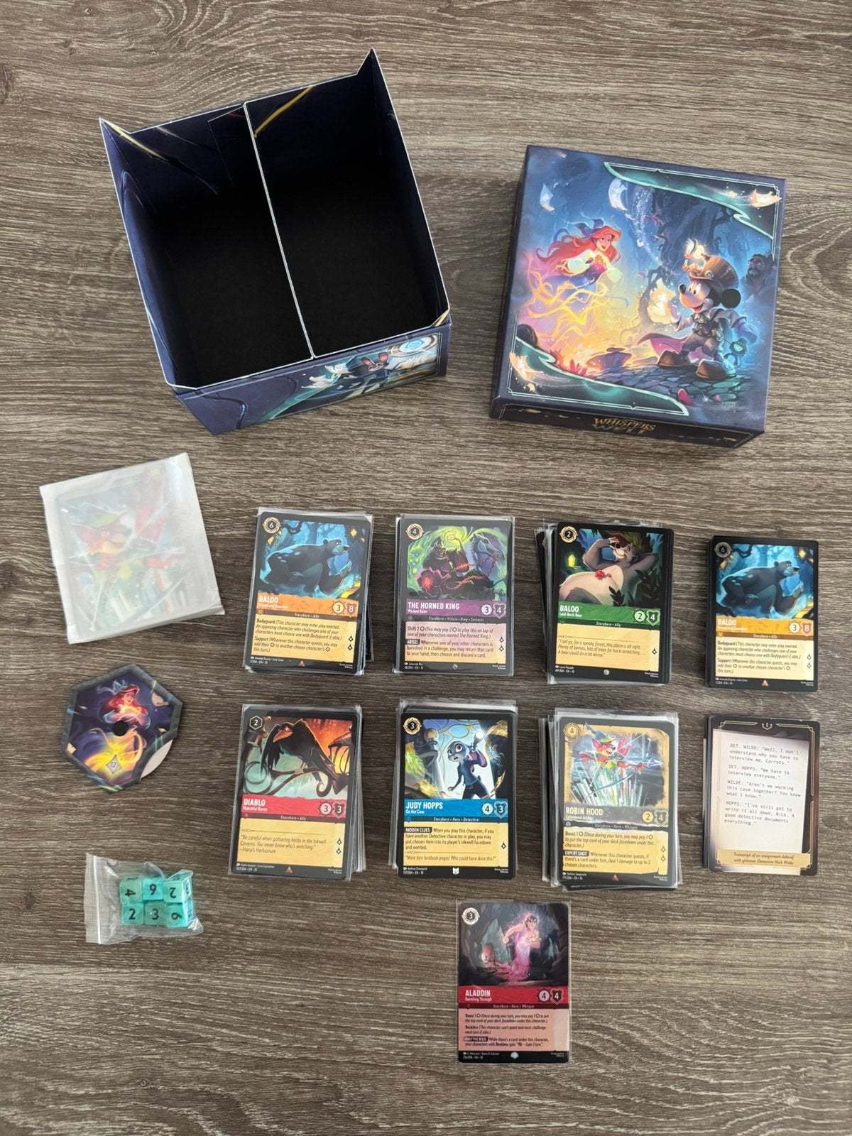 Mooie Lorcana Bulk + Trove “ van Whispers in the Well”!, Ophalen of Verzenden, Zo goed als nieuw, Meerdere kaarten, Foil