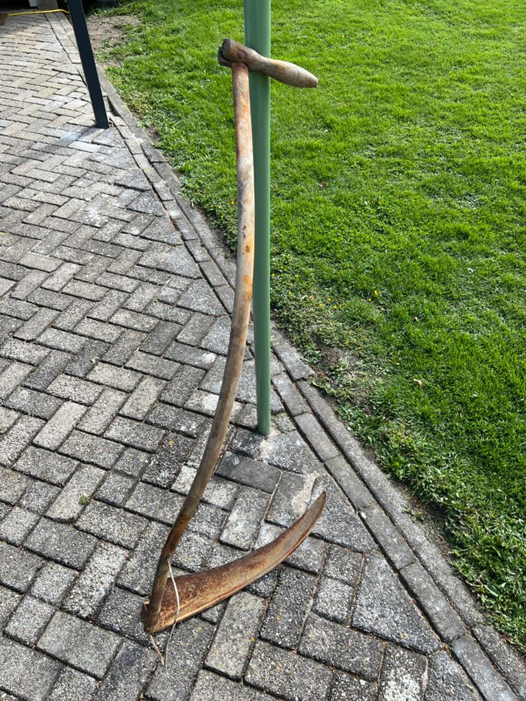 Oude zeis - Antiek landbouwwerktuig, Antiek en Kunst, Antiek | Gereedschap en Instrumenten, Ophalen