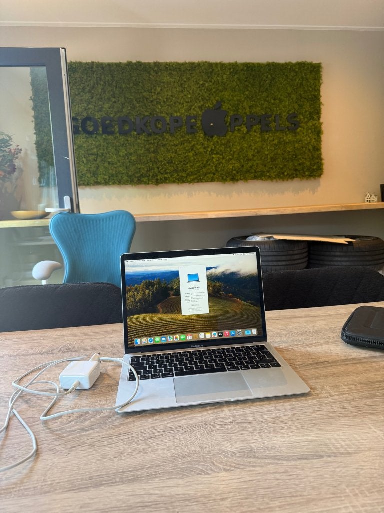 MacBook Air 13 inch 2019 i5 16GB 256GB Zilver, Computers en Software, Ophalen, Support@apple.com, MacBook Air, Apple